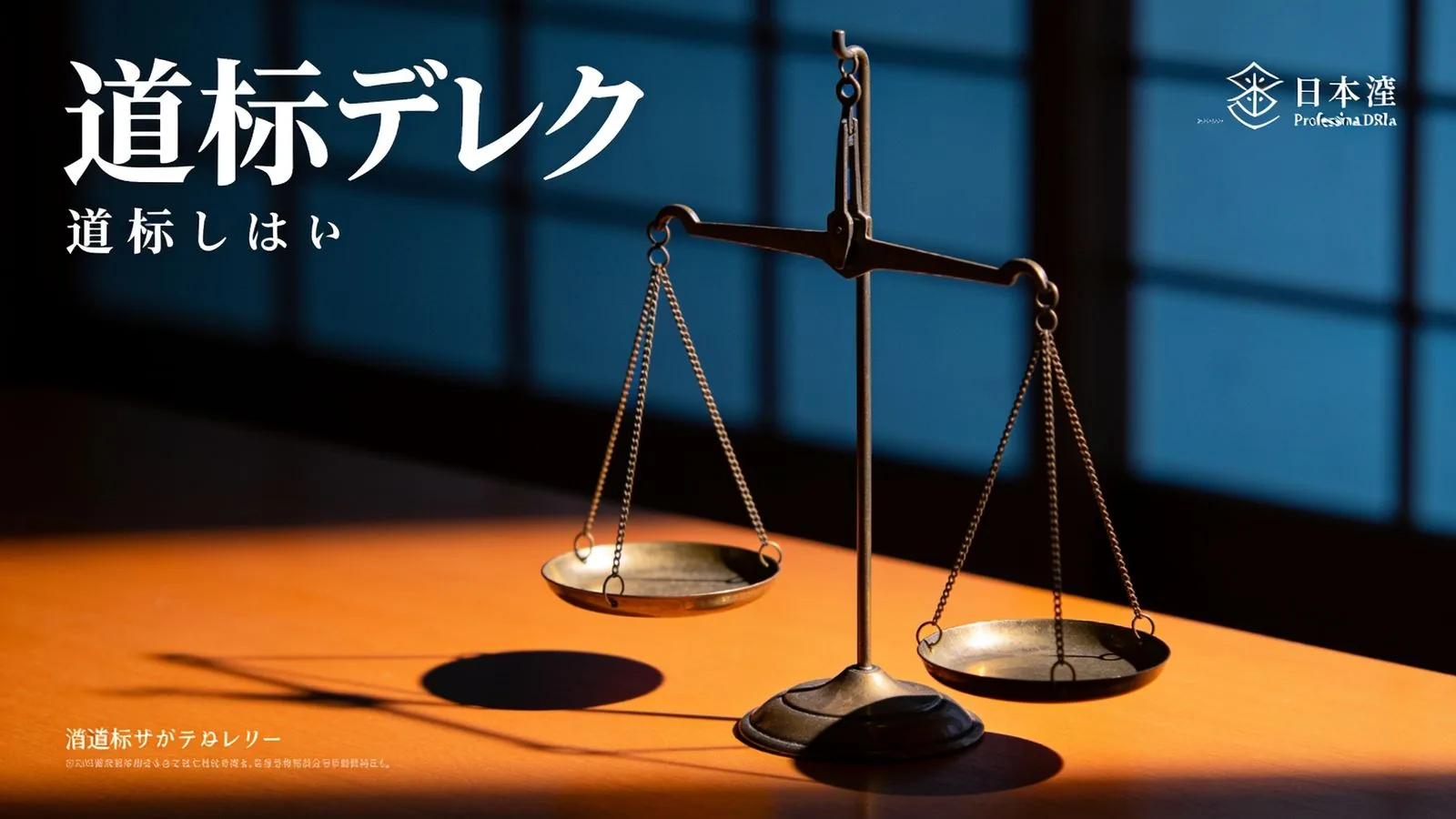 Velvet Valley Trailの法的透明性を象徴する抽象的なバランススケール